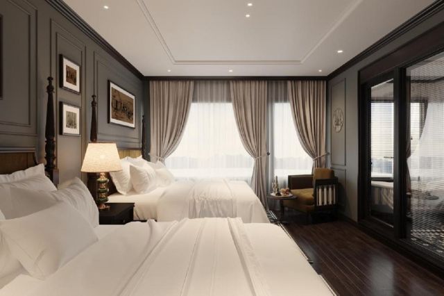 Halong bay Aime'e luxury cruise 5-star  2-day/1-night 